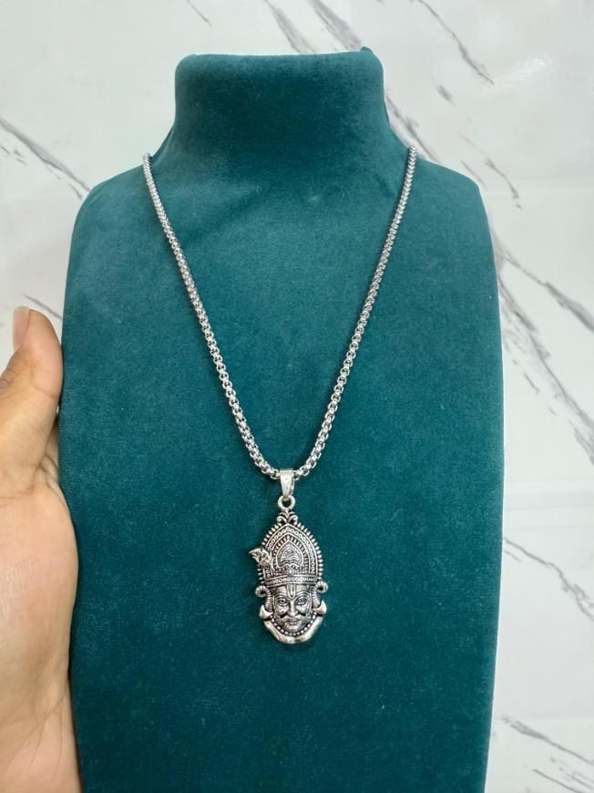 Khatu Shyam Maharaj Pendant with Chain - Rugged Lizard