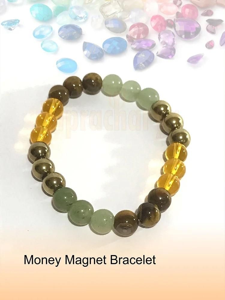 Natural Money Beads Bracelet (Pack of 1) - Rugged Lizard