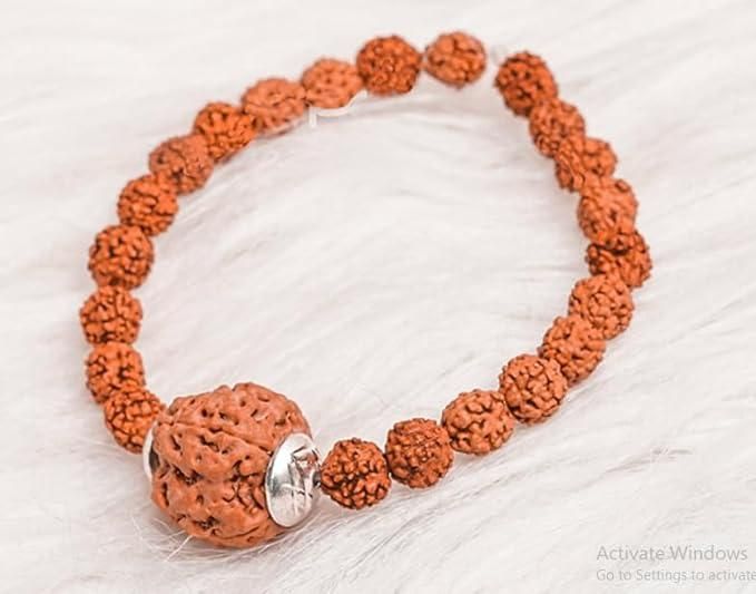 7 Mukhi Rudraksha Bracelet - Rugged Lizard