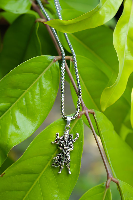 Mahakal Pendant With Chain - Rugged Lizard