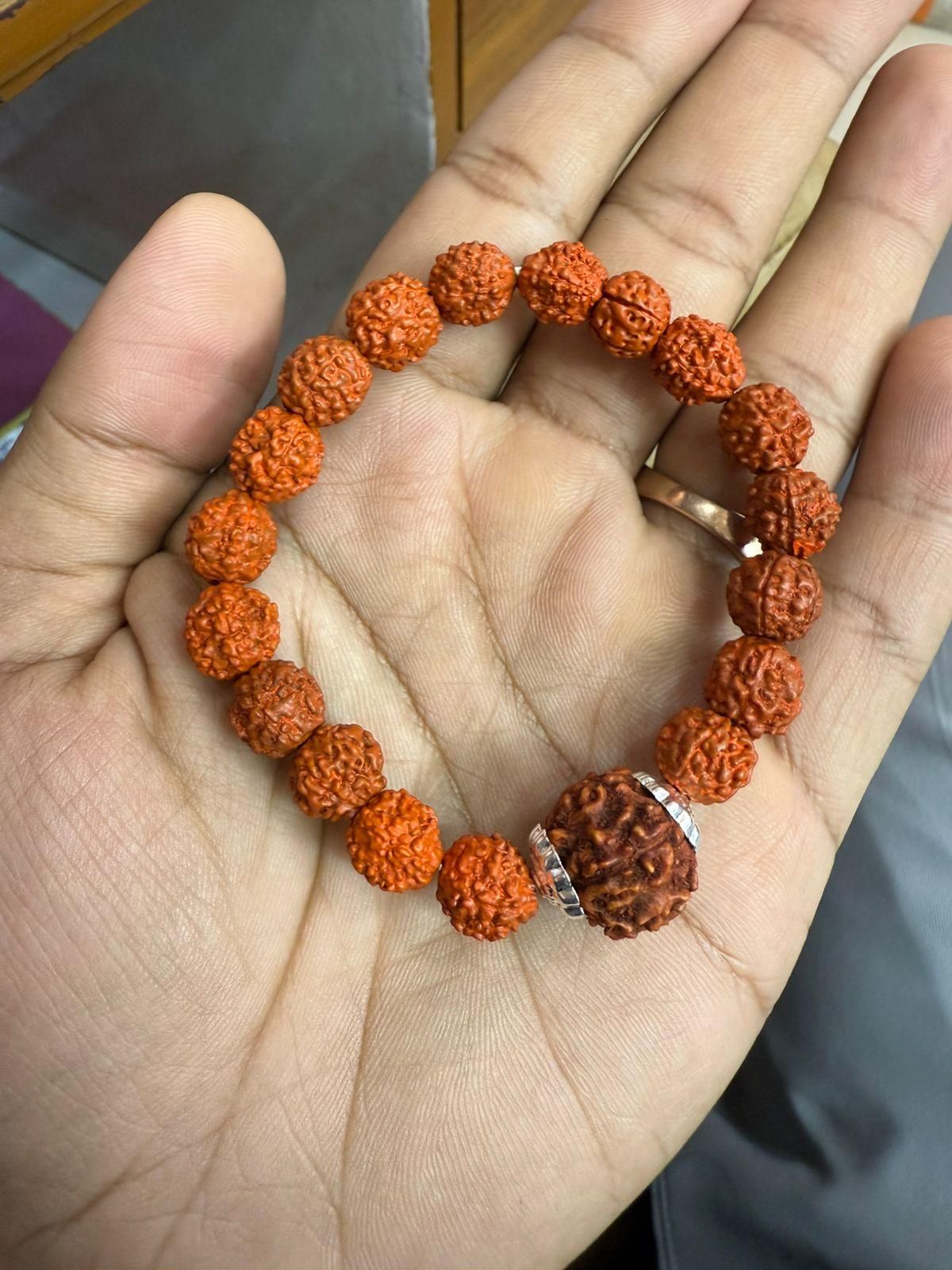 7 Mukhi Rudraksha Bracelet - Rugged Lizard