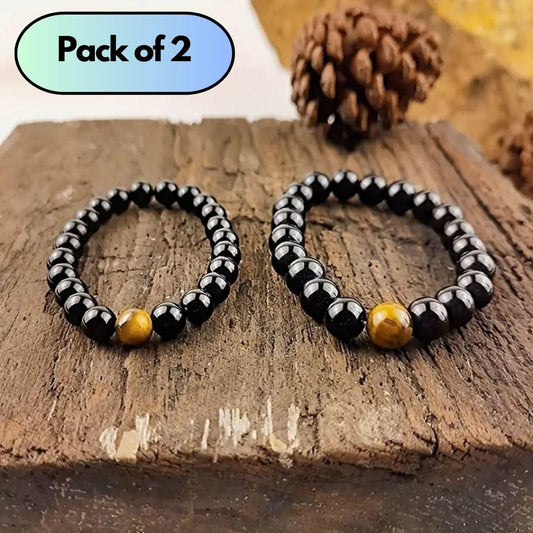 Crystal Tourmaline Bracelet Pack of 2 - Rugged Lizard