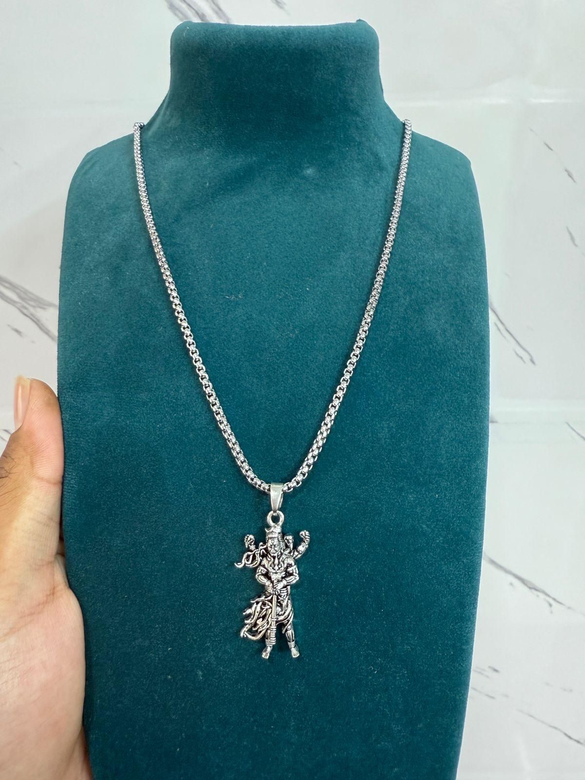 Mahakal Pendant With Chain - Rugged Lizard