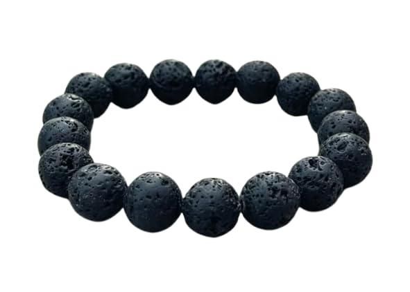 Natural Lava Rock Bracelet - Rugged Lizard