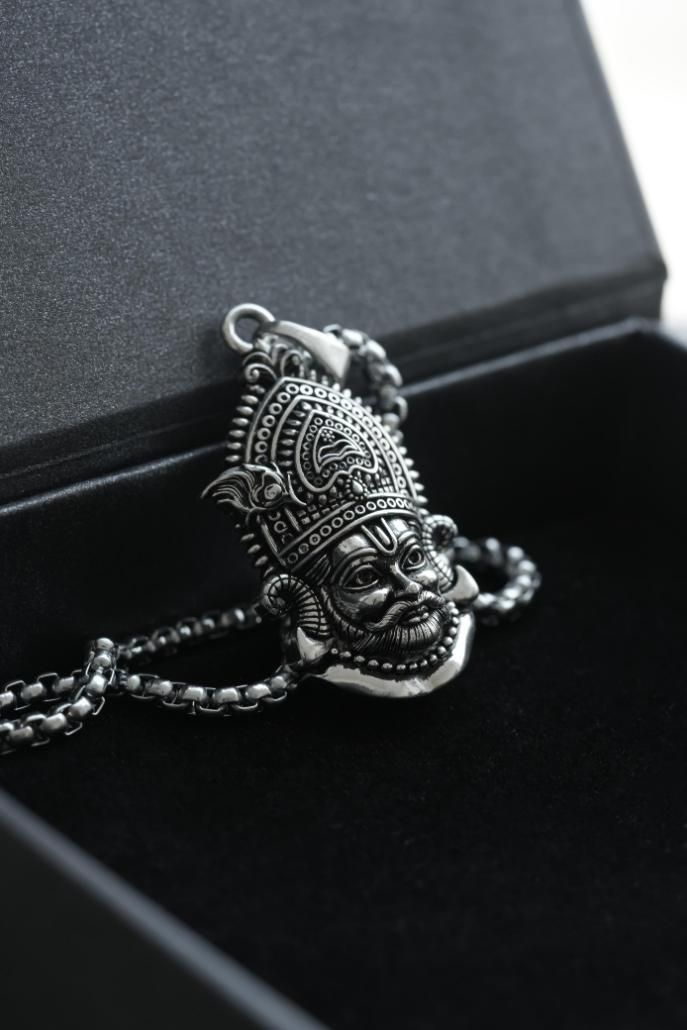 Khatu Shyam Maharaj Pendant with Chain - Rugged Lizard